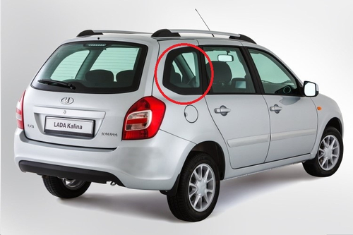 Стекло боков.задн.глухое 1117 лев. (KMK Glass)