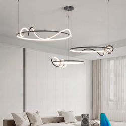 Кольцевая Люстра Raffel Combo D50+60+80 Black By Imperiumloft