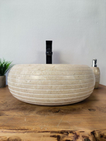 Раковина из мрамора Donut Cream Allur DM-65666 40*40*15