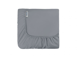 Простыня на резинке 140х200х30 Mollen серебристо-серая