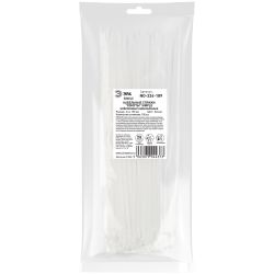 Кабельная стяжка ЭРА NO-224-189 (хомут) нейлоновая 3.6 х 150 мм белая (100 шт/уп) Simple | Кабельные стяжки (хомуты)