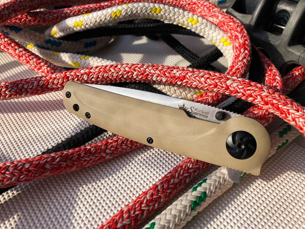 Складной нож Biker Z M390 (Cryo) StoneWash