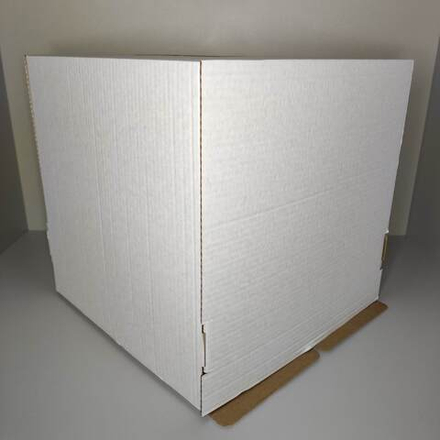 Коробка для торта белая 35х35х35 см