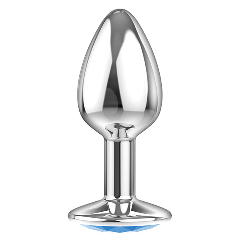 Анальная пробка 7см Lola Games Diamond Light blue Sparkle Small 4009-04Lola