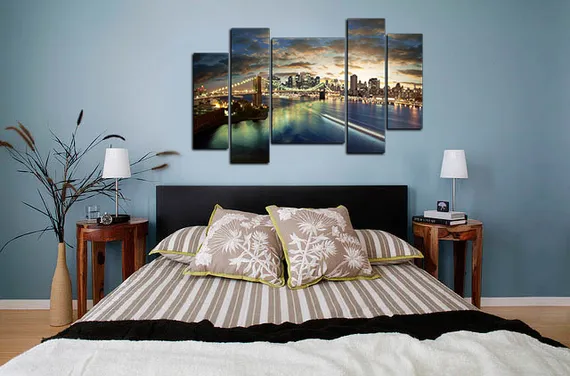 Модульная картина"Мост над водой"