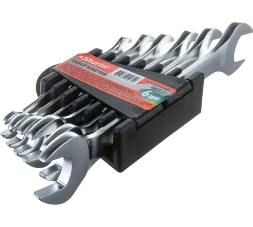 яяКлючи рожковые, 6шт Sturm (6-19мм)