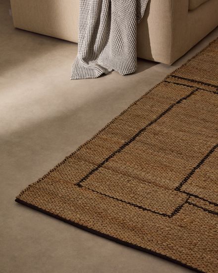 Ковер Velira из джута с графическим рисунком 200 x 300 см