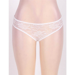 Кружевные трусики с доступом, белые, XS-S