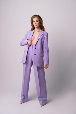 Брюки-палаццо лиловый