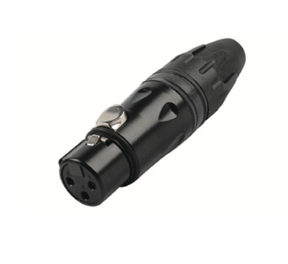Разъём XLR кабельная розетка мама SC3F-B чёрный 3-pin Разъём XLR кабельная розетка мама SC3F-B чёрный 3-pin