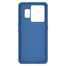 Противоударный чехол синего цвета от Nillkin для Realme GT Neo 5, серия Super Frosted Shield Pro (усиленная двухкомпонентная структура)