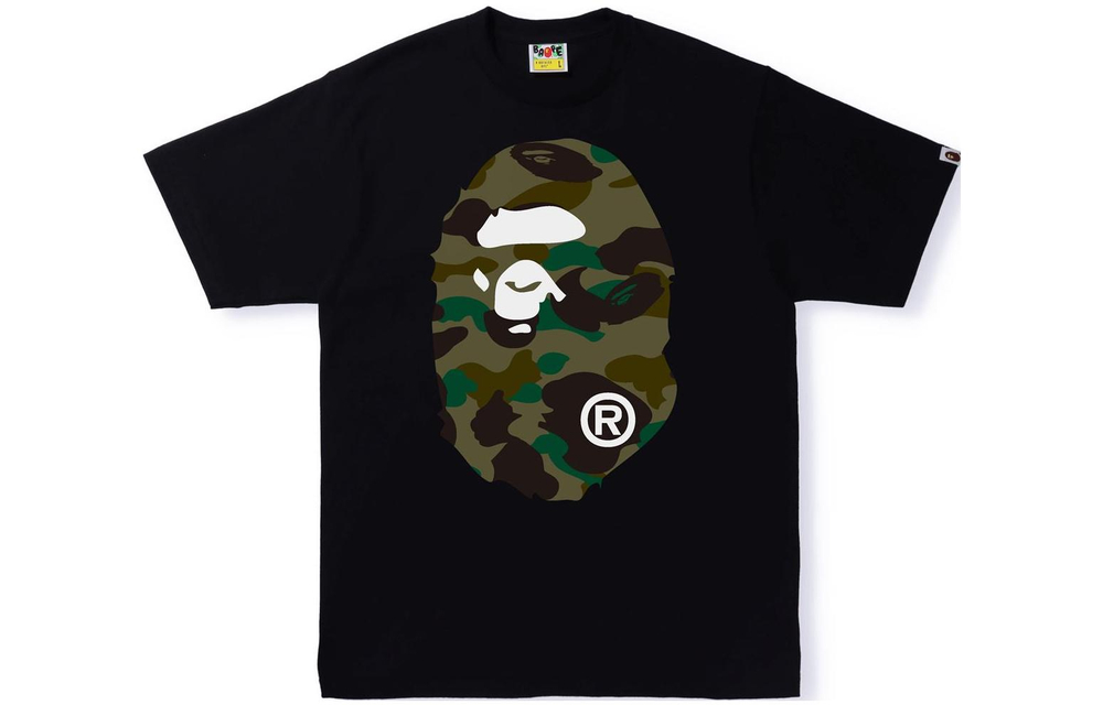 A Bathing Ape Sta Camo Big Ape Head Tee