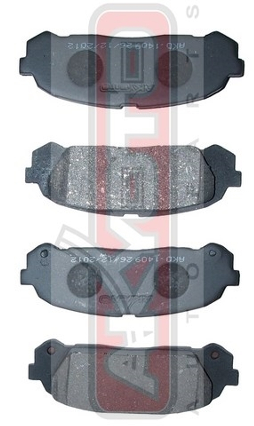 Колодки тормозные дисковые задние AKYOTO AKD1409