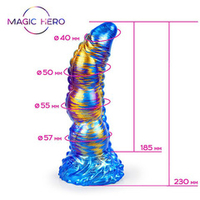 Фантазийный фаллоимитатор 23см на присоске Bior Toys Magic Hero MH-13014