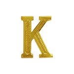 Буква К золотая на погоны металл