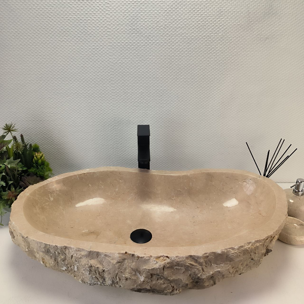 Раковина из мрамора Erozy Cream EM-62828 81*46*16 17