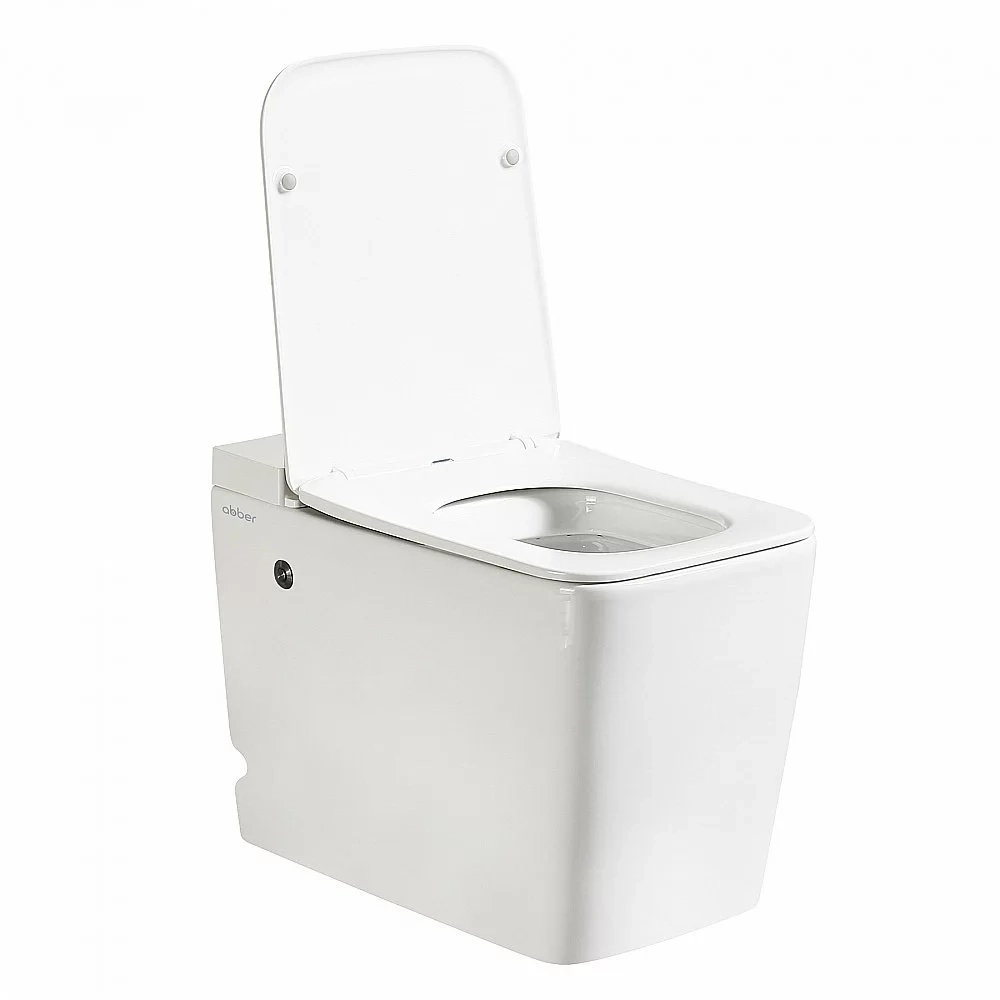 Унитаз ABBER Rechteck AC1212P импульсный смыв, с крышкой микролифт
