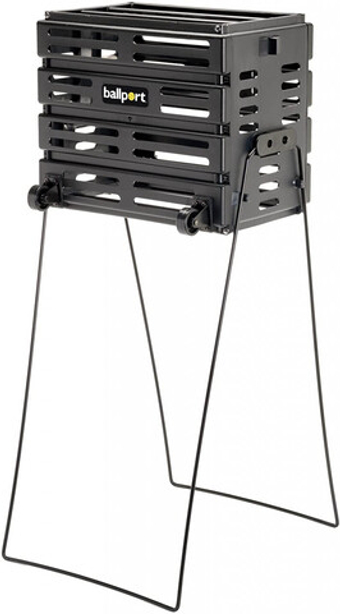 Корзина для мячей Tourna Ballport 80 Balls Deluxe with wheels - красный