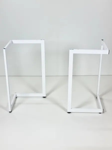 Подстолья Подстолье металлическое белое в скандинавском стиле, опоры для стола регулируемые, ножки стола Лофт НЖК-Лофт3-Белый-L2-1.jpg