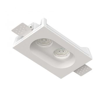 Встраиваемый гипсовый светильник для установки в потолках из гипсокартона LED MR16 GU10 / модуль LED MR16 SN 008 белый Izar Duo Flat Stellanova
