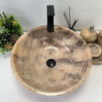 Раковина из оникса Bowl Grey TinLip BO-62968 45*45*17 42