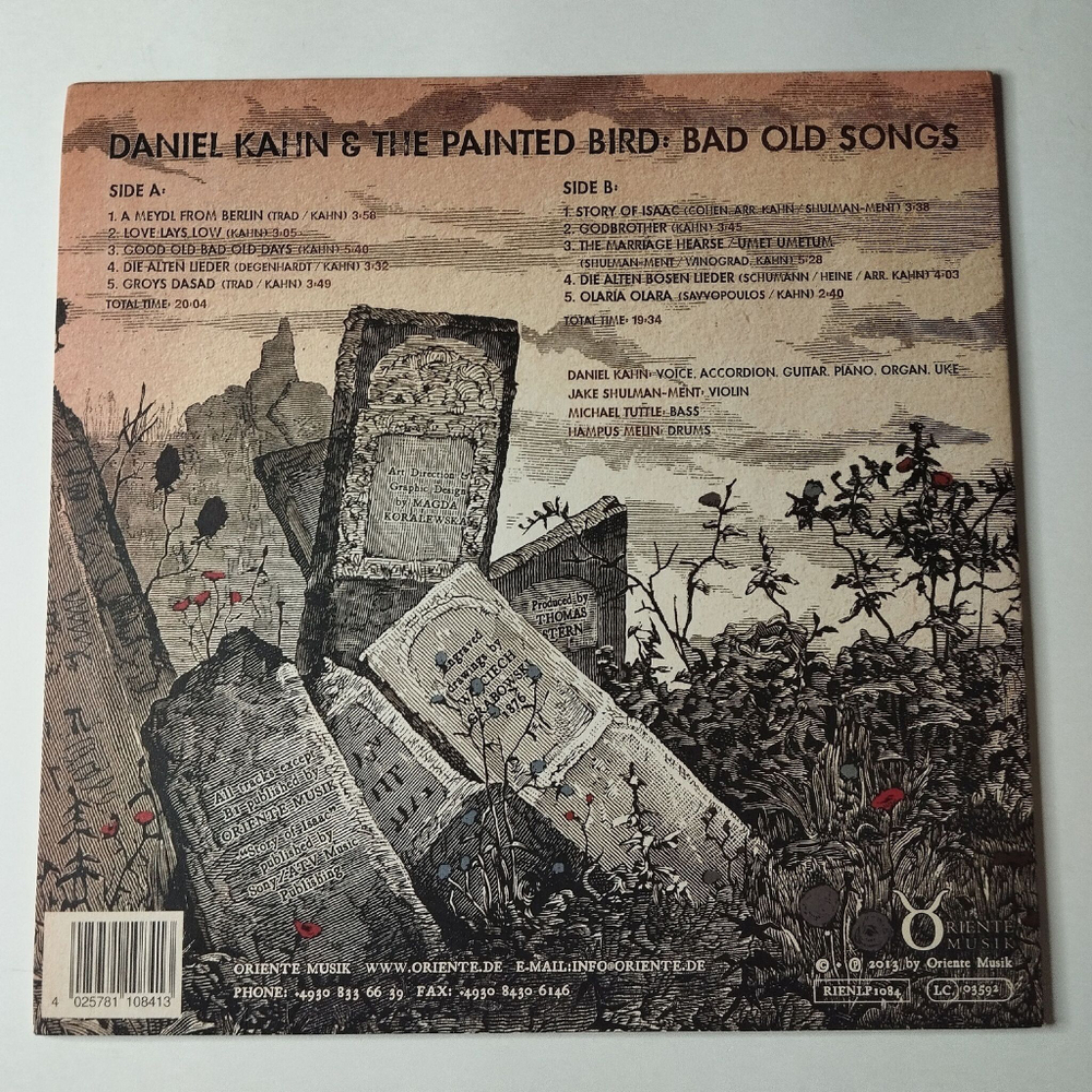 Винтажная виниловая пластинка LP Daniel Kahn and The Painted Bird Bad Old Songs (Germany 2013)