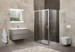 Душевой уголок BelBagno Unique 115x90 UNIQUE-AH-1-100/115-90-C-Cr профиль Хром стекло прозрачное