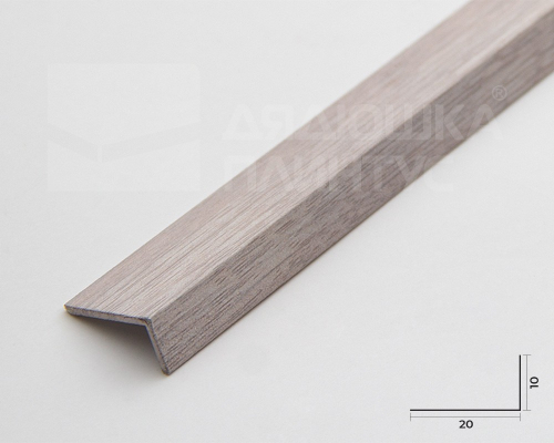 Угол текстурированный 30х30мм 2,7м Ясень белый