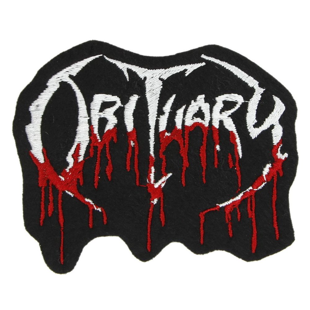 Нашивка с вышивкой группы Obituary