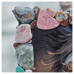 Картина из кожи «Шаманка»