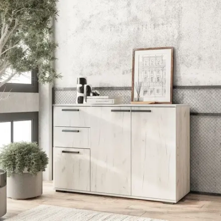 Комод Стандарт №3 NEW Дуб крафт белый