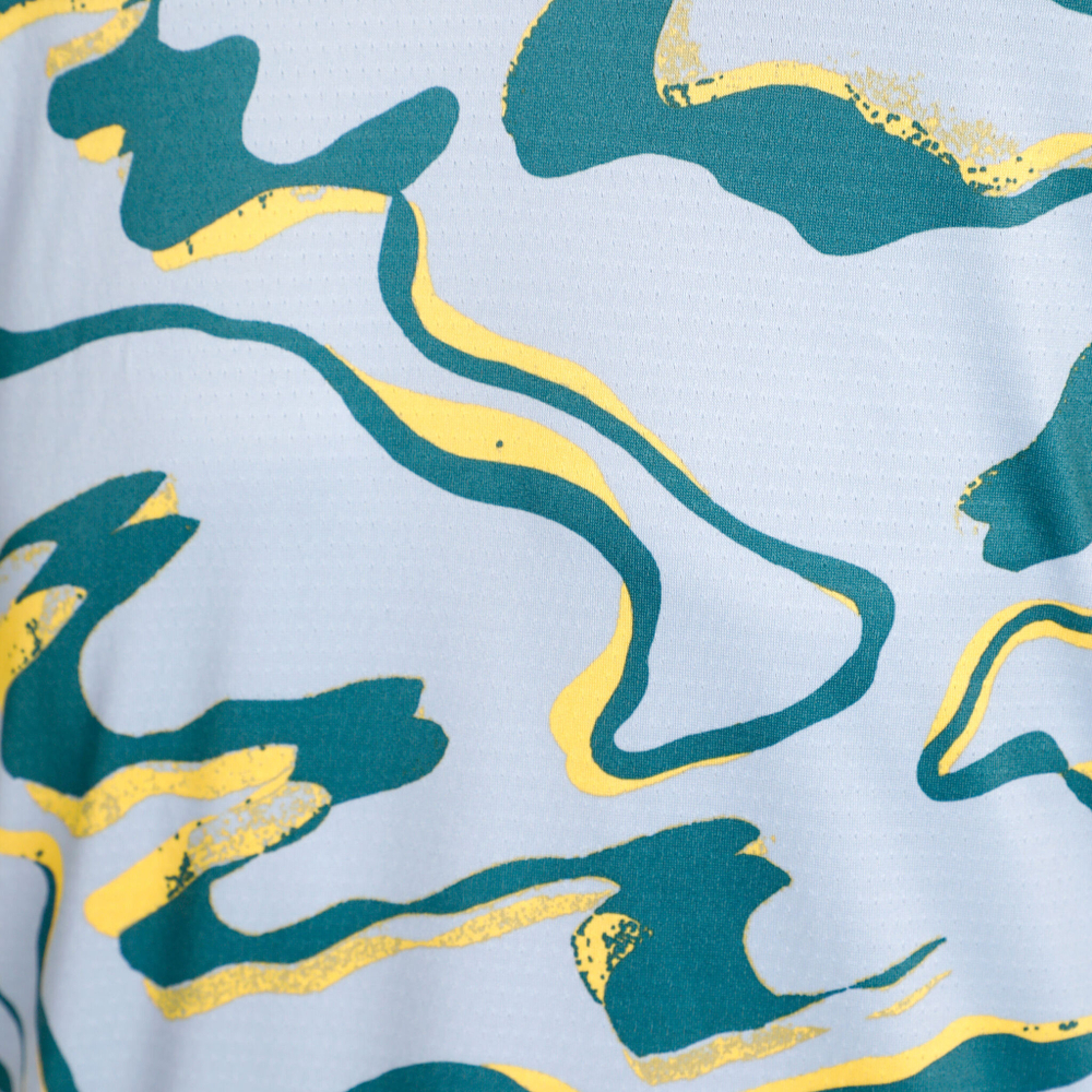 Мужское теннисное поло Nike Dri-Fit Advantage Court Print T-Shirt Men - Light Blue, Multicoloured