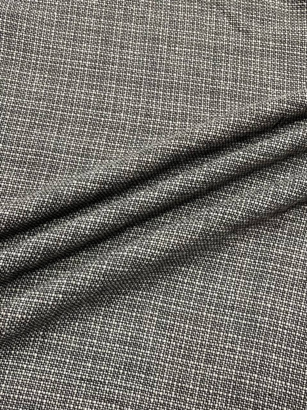 Кашемир со льном и эластаном бело-серый