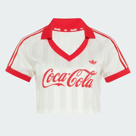 ADIDAS X COCA-COLA Укороченная футболка, белый