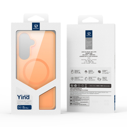 Чехол оранжевого цвета с MagSafe для Samsung Galaxy S26+ Плюс, серия Yind Series от Dux Ducis