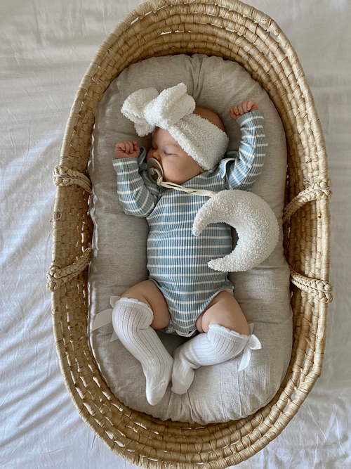 Боди в полоску, Голубой