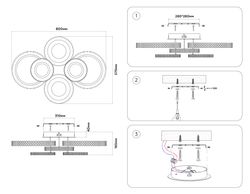 Ambrella Потолочный светодиодный светильник с пультом Original FA8874