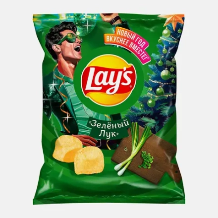 Чипсы Lays Зелёный лук 140г