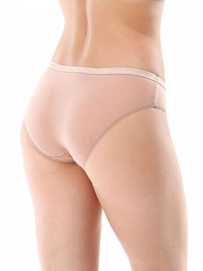 Трусики-слипы со спортивной резинкой (Размер: XL) (Цвет: бежевый)