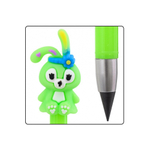 Карандаш вечный, чернографитный, Basir, серия "Зайчик", с фигуркой на корпусе