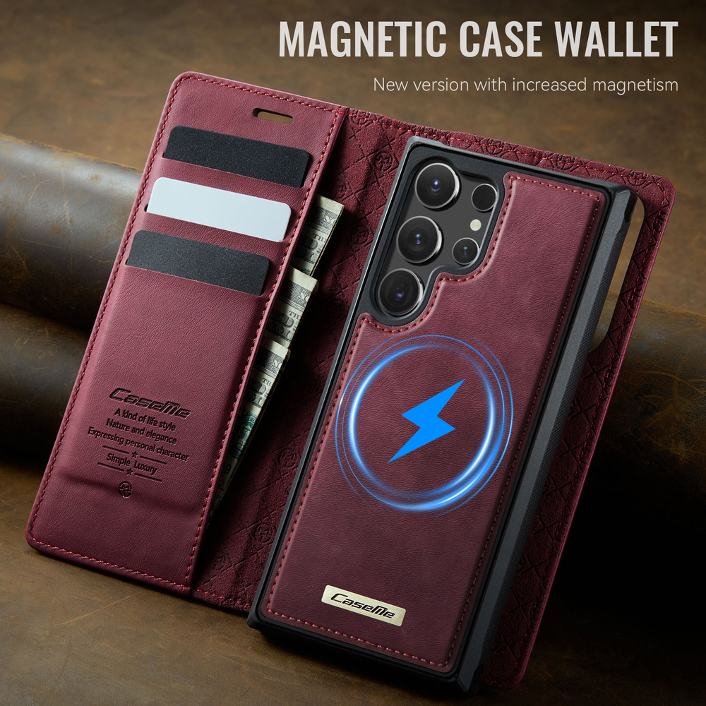 Чехол-кошелек CaseMe 2 in 1 MagSafe Samsung Galaxy S23 Ultra