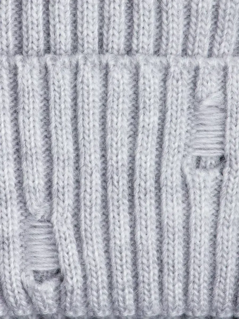 Шапка бини рваная и снуд осенняя