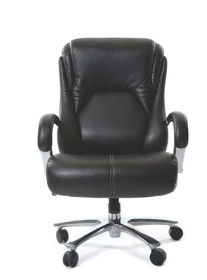 Офисное кресло Chairman 402 Россия нат.кожа/экокожа черная