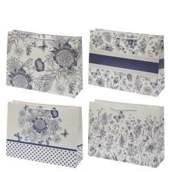 GAEM Пакет подарочный (бумага 210г/м2, блок 12шт), L32 W10 H26 см, 4в.