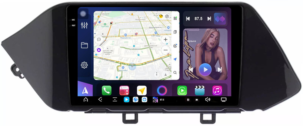 Магнитола для Hyundai Sonata 8 2020+ - FarCar GX1212M монитор 10.36" 2K QLED на Android 14, TS20, 6+128Гб, CarPlay, 4G SIM-слот