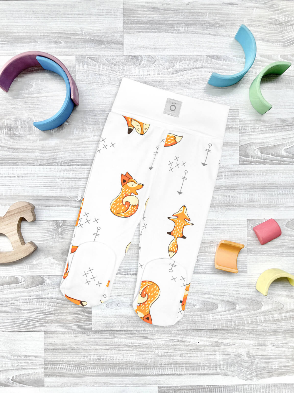 Ползунки Mjölk Лисички на широком поясе