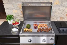 Встраиваемый газовый гридль (жарочная плита) Napoleon Built-in 32 Griddle, 2 горелки, 75x45 см