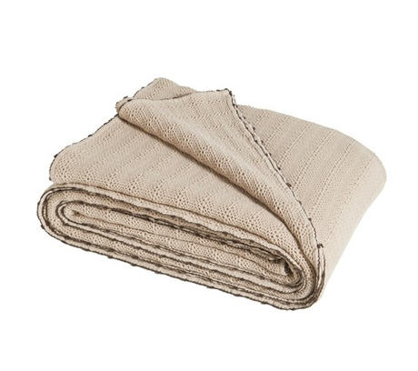 Покрывало ARTESIA CHANVRE 180Х260 100% Blanc des Vosges 180x260 Бежевый