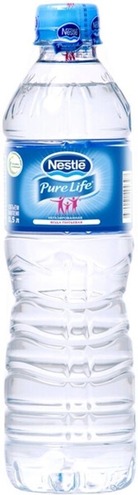 Вода природная минеральная Нестле Пьюр Лайф Негазированная / Nestle Pure Life Still 0.5 - пэт