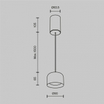 Подвесной светильник Maytoni Comfy P113-L12-3K-B